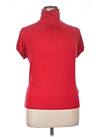 August Silk Short Sleeve Turtleneck (view 1)