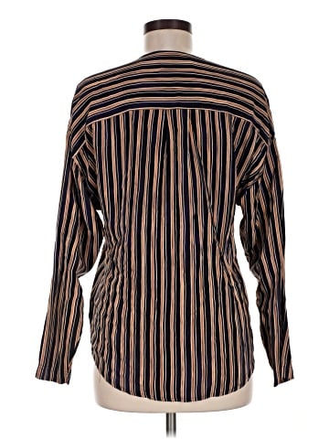 Linda Allard Ellen Tracy Long Sleeve Silk Top (view 2)