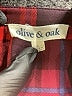 Olive and Oak 100% Polyester Plaid Red Long Sleeve Blouse Size L - photo 7