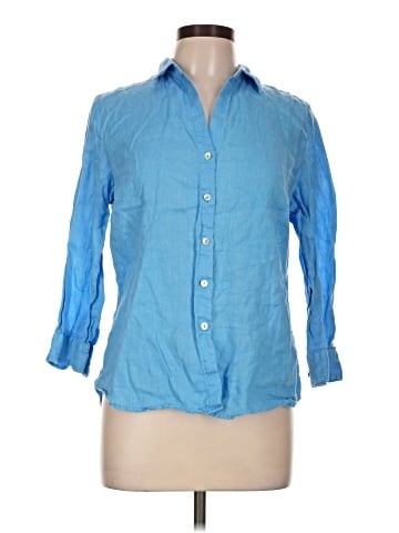 Puro Lino 3/4 Sleeve Button-Down Shirt (view 1)