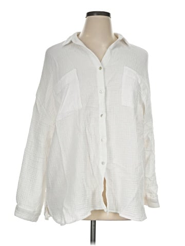 Magaschoni Long Sleeve Button-Down Shirt (view 1)