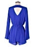Dizzy Lizzy 100% Polyester Solid Blue Romper Size S (estimated) - photo 2
