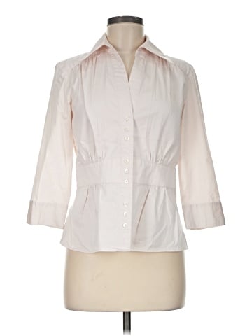 Ann Taylor 3/4 Sleeve Button-Down Shirt (view 1)