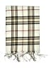 Unbranded Plaid Ivory Scarf One size - photo 2