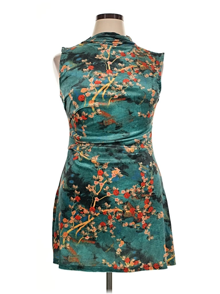 Pre-owned Cider Cocktail Dress In Teal