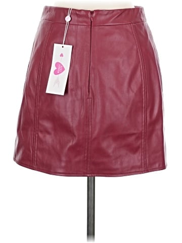 Buddy Love Faux Leather Skirt (view 2)