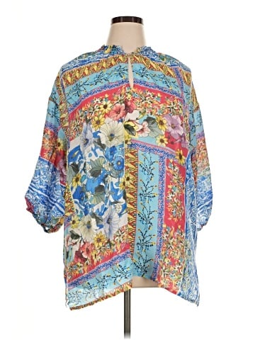 Johnny Was 3/4 Sleeve Blouse (view 1)