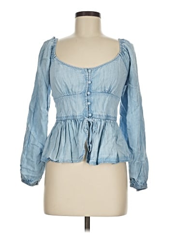 Aerie 3/4 Sleeve Blouse (view 1)