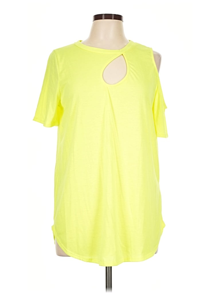 Pre-owned Bibi Short Sleeve T-shirt In Yellow