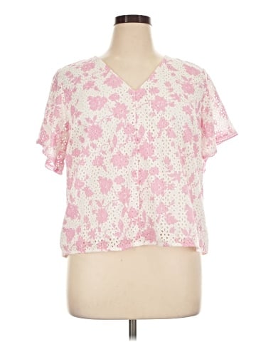Isaac Mizrahi LIVE! Short Sleeve Blouse (view 1)