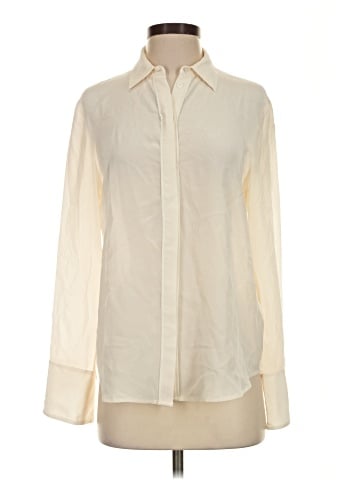 Club Monaco Long Sleeve Silk Top (view 1)