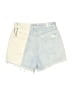 7 For All Mankind Color Block Blue Denim Shorts Size 24 waist - photo 2