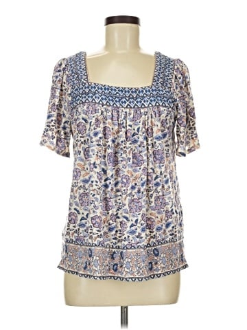 Lucky Brand Short Sleeve Blouse (view 1)