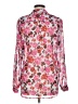 Kut from the Kloth 100% Polyester Floral Pink Long Sleeve Blouse Size L - photo 2