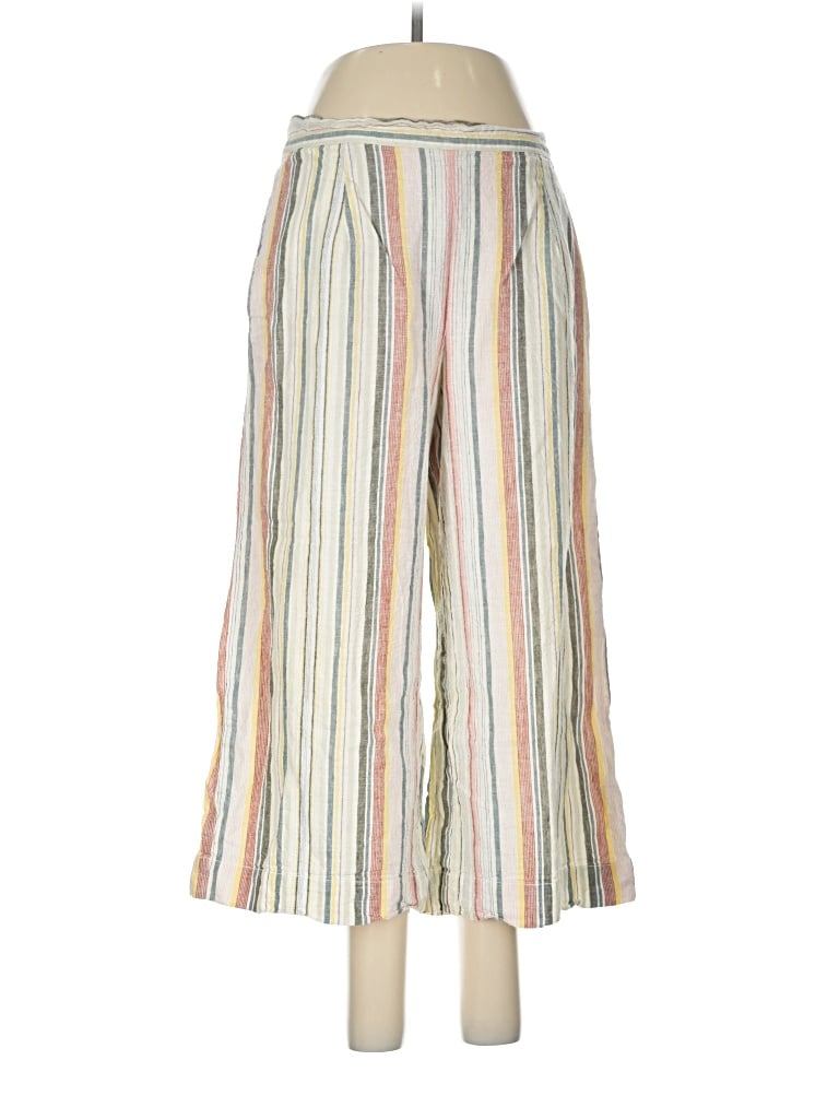 Pre-owned Beachlunchlounge Linen Pants In Ivory