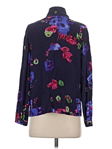 Tucker Long Sleeve Silk Top (view 2)