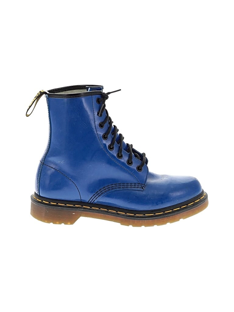 Pre-owned Dr. Martens Boots In Blue