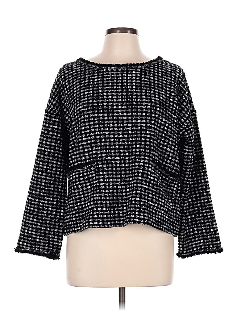Pre-owned Max Studio Pullover Sweater In Black