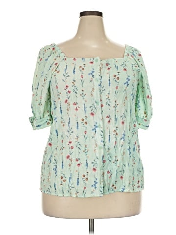 LC Lauren Conrad Short Sleeve Blouse (view 1)