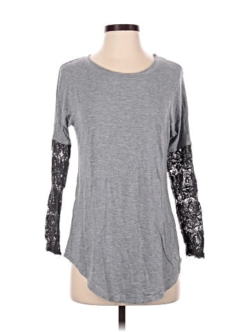 Bordeaux Long Sleeve Top (view 1)