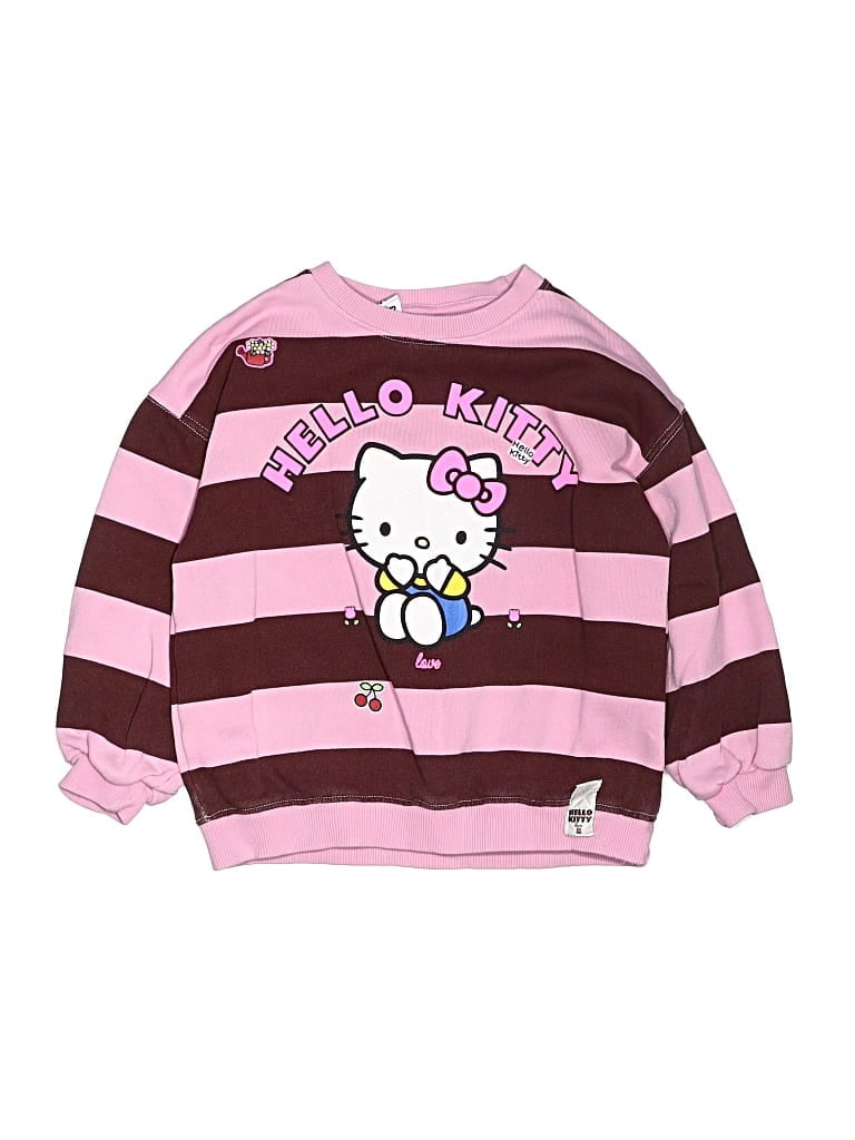 Pre-owned Hello Kitty Kids' Sweatshirt In Pink