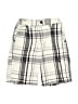 Shaun White 100% Cotton Plaid Ivory Cargo Shorts Size 7 - photo 1