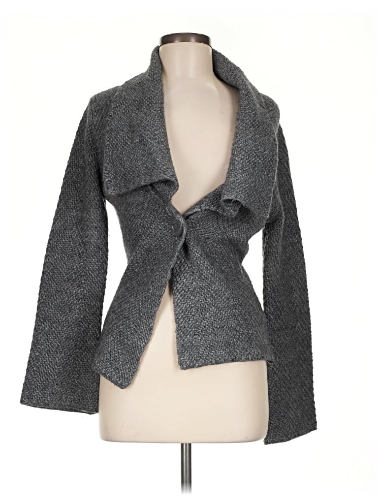 Pre-owned Marks & Spencer Cardigan Sweater In Gray