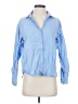 Zara Basic Blue Long Sleeve Blouse Size S - photo 1