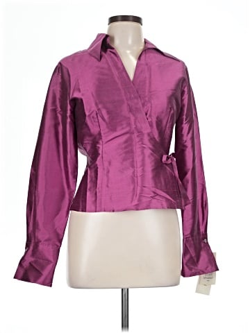 Allison Taylor Long Sleeve Silk Top (view 1)