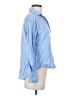 Zara Basic Blue Long Sleeve Blouse Size S - photo 4