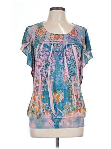One World Short Sleeve Blouse (view 1)
