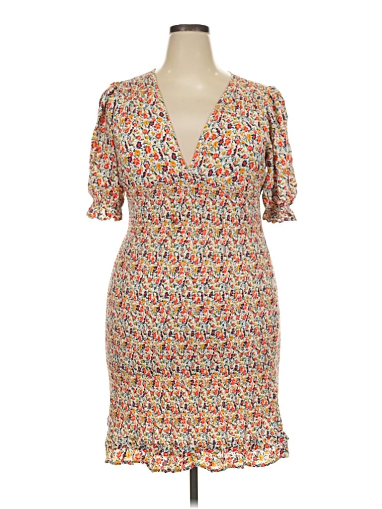 Pre-owned Elevator Disco Cocktail Dress In Orange