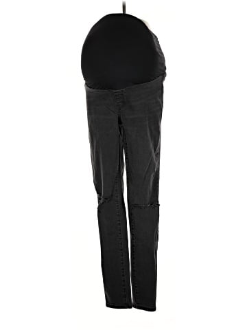 Madewell Maternity Over-the-Belly Skinny Jeans in Black Sea (view 1)