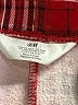 H&M Plaid Red Casual Pants Size 6 - photo 3