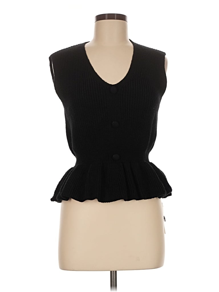 Pre-owned Commense Sweater Vest In Black