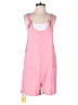 Easel 100% Polyester Solid Pink Romper Size S - photo 1