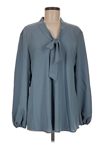 Kasper Long Sleeve Blouse (view 1)