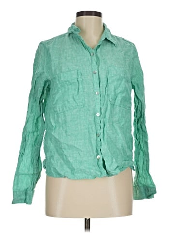 Sigrid Olsen Long Sleeve Button-Down Shirt (view 1)