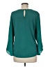41Hawthorn 100% Polyester Teal Long Sleeve Blouse Size M - photo 2