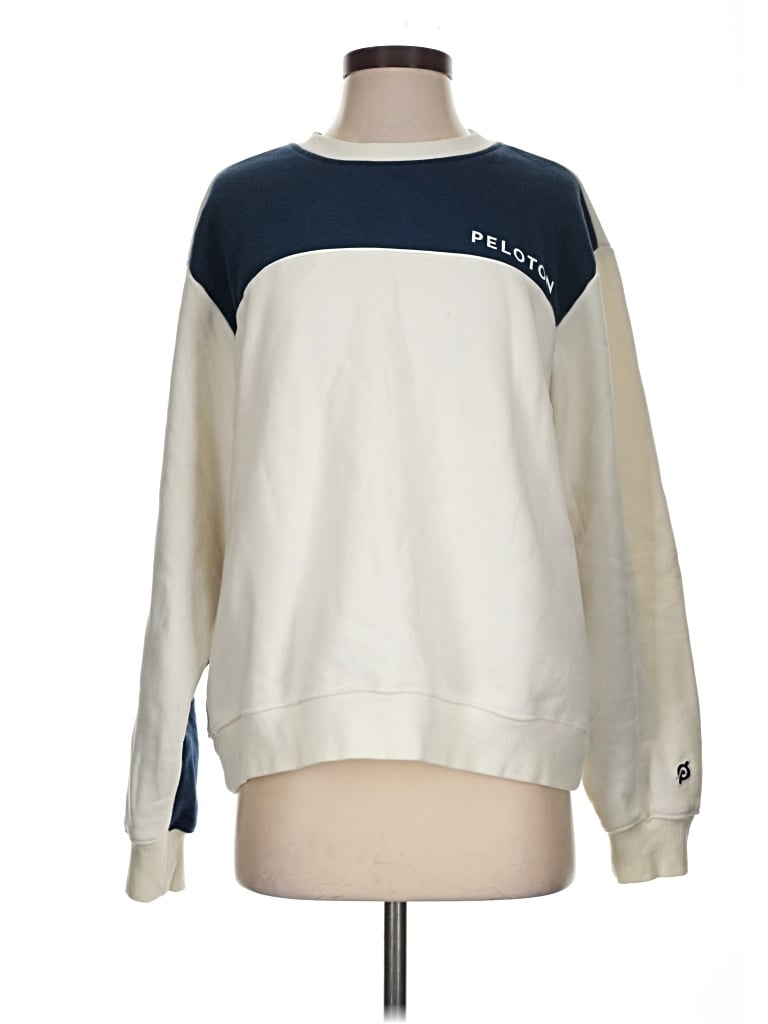 Pre-owned Peloton Sweatshirt In Ivory