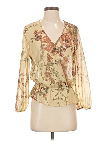Lily White 3/4 Sleeve Blouse (view 1)