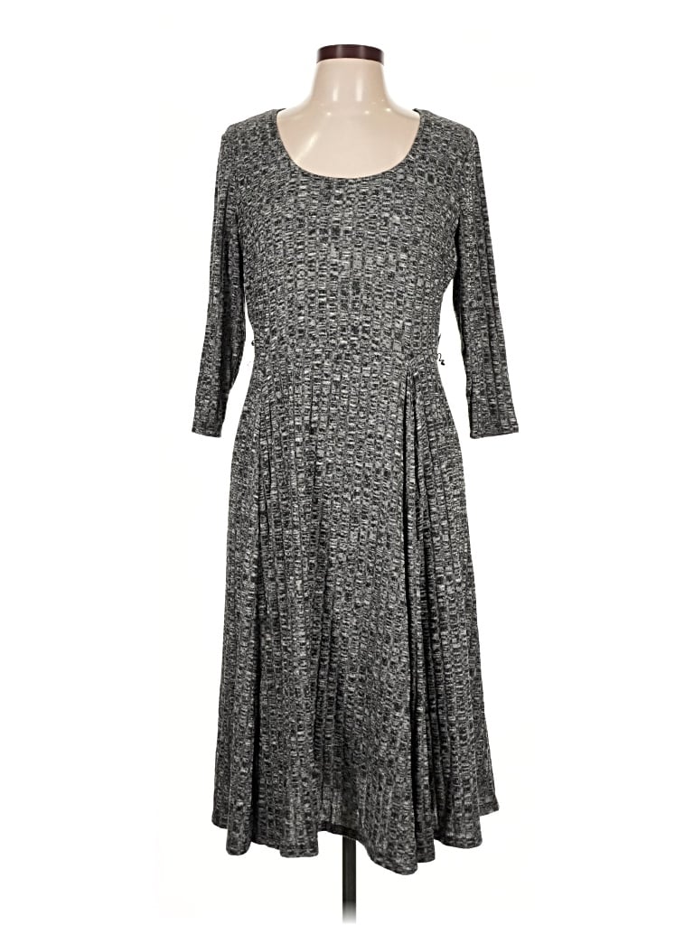 Pre-owned Robbie Bee Casual Dress In Gray