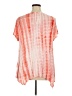Green Envelope Tie-dye Orange Short Sleeve Top Size 1X - photo 2