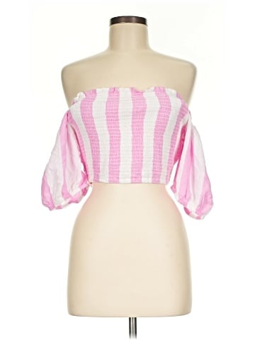 New York & Company Short Sleeve Blouse (view 1)