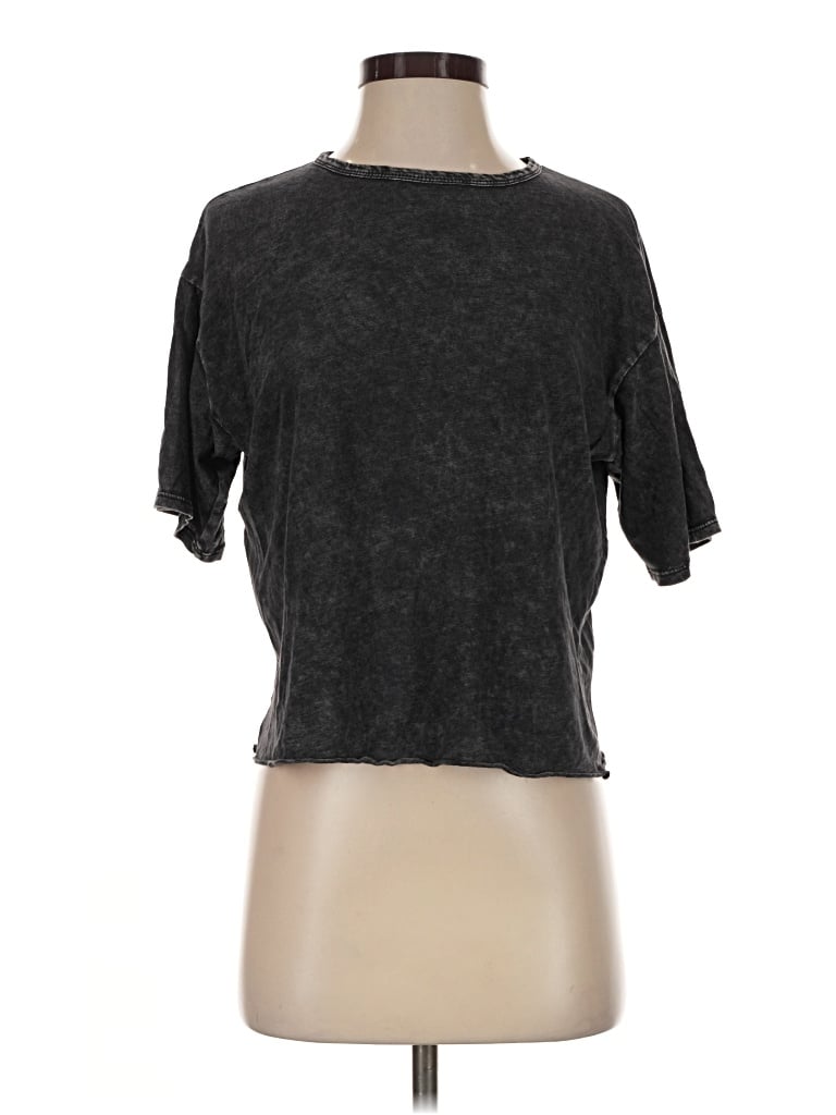 Pre-owned Caution To The Wind Short Sleeve Turtleneck In Black