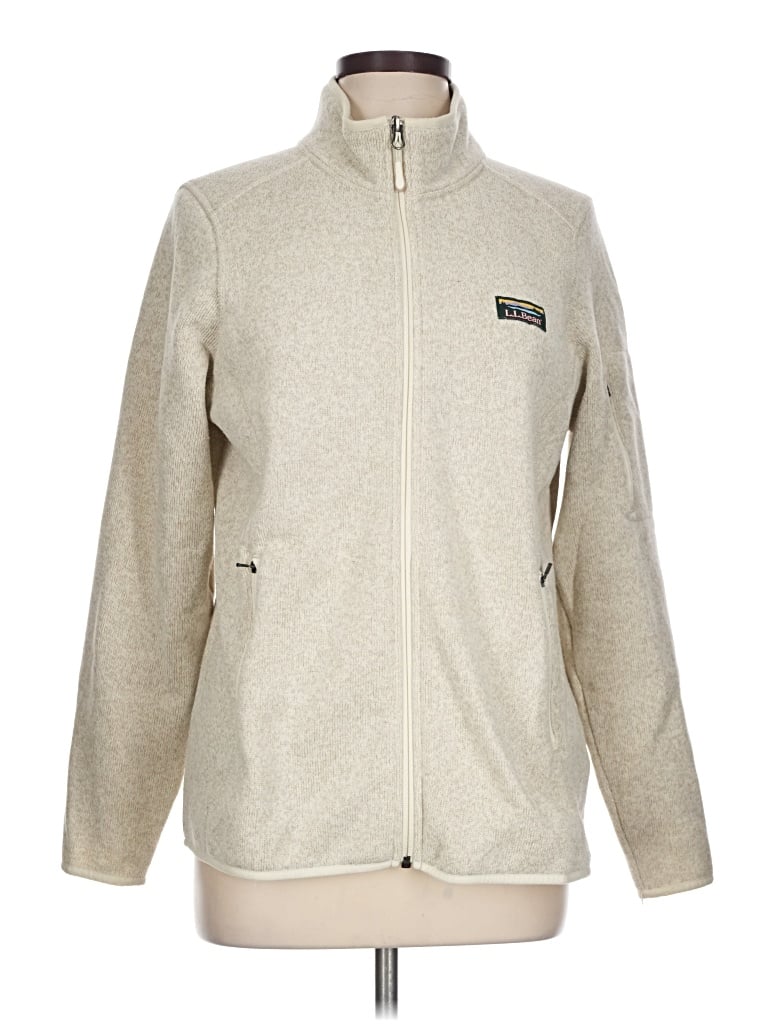 Pre-owned L.l.bean Fleece Jacket In Gray