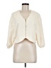 Plains & Prints 100% Polyester Ivory Cardigan Size 6 - photo 1