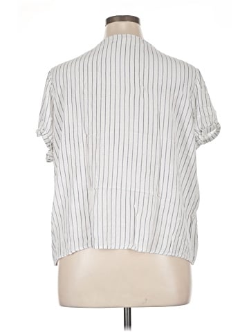 Cotton Bleu Short Sleeve Blouse (view 2)