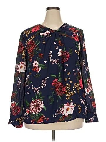 Just Fab Long Sleeve Blouse (view 1)