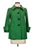 Zara Basic 100% Acetate Green Coat Size S - photo 1